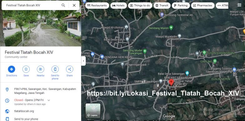 Lokasi Festival Tlatah Bocah XIV